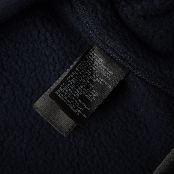 The North Face Navy Full Zip Fleece Jacket Men's Medium FA21 NF0A4P6T Winter - Picture 7 of 10